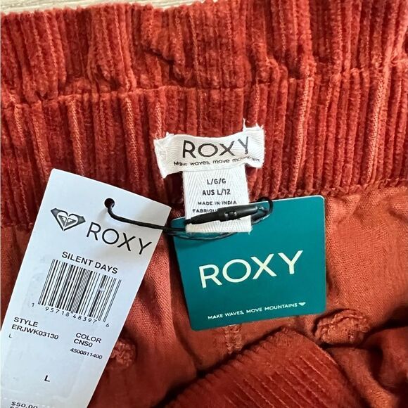 ROXY Silent Days Orange Mini Skirt Size Large - Picture 5 of 9